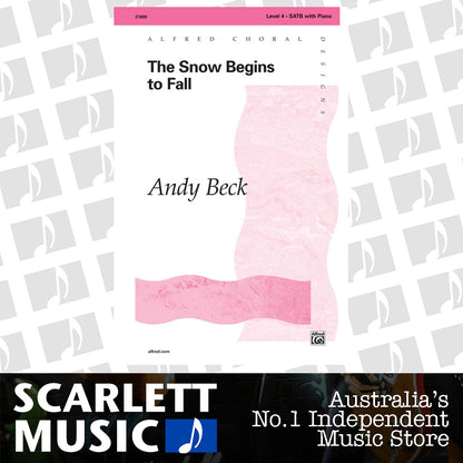 Snow Begins to Fall SATB Choral Sheet Music — view 2