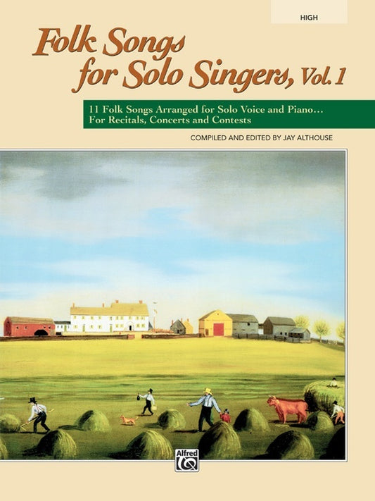 Folk Songs For Solo Singers Vol 1 Book High Voice