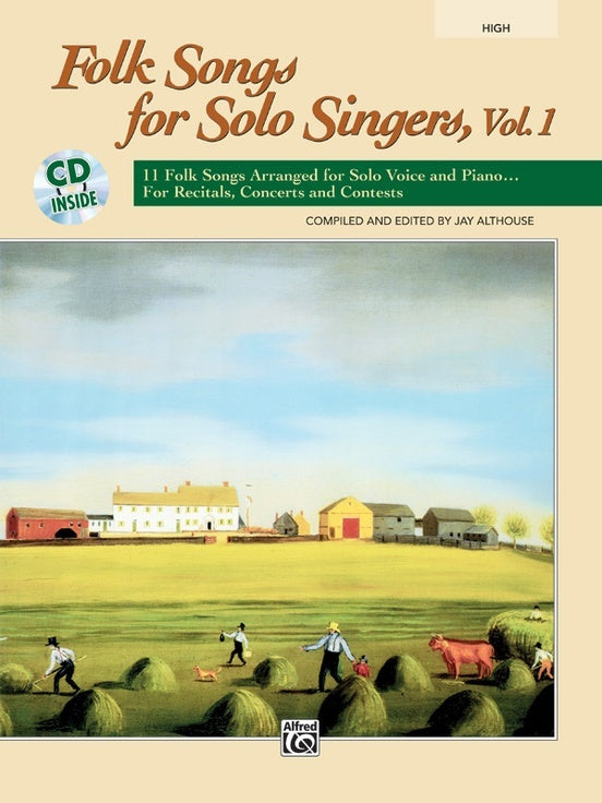 Folk Songs For Solo Singers Vol 1 Book/CD High Voice