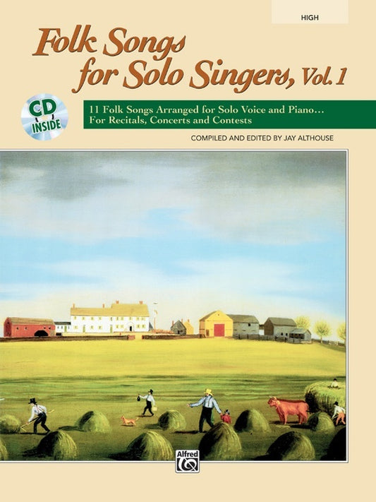 Folk Songs For Solo Singers Vol 1 Book/CD High Voice