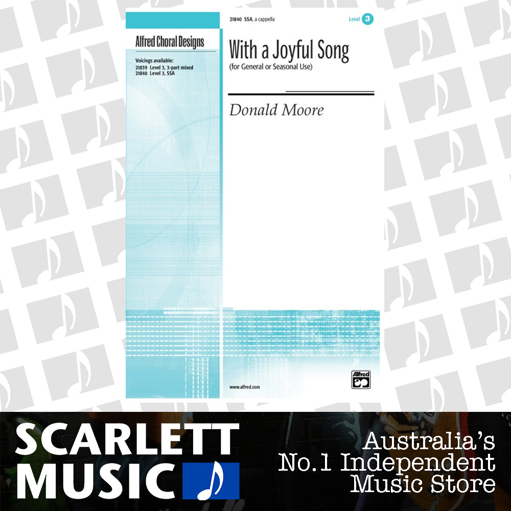 With a Joyful Song SSA Unaccompanied Level 3 Choral Sheet Music — view 2