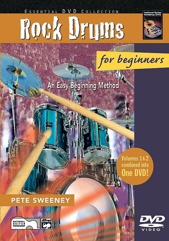 Rock Drums For Beginners Book 1/2 DVD