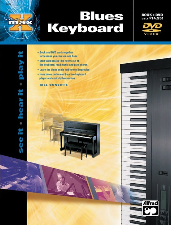Max Blues Keyboard Book/DVD