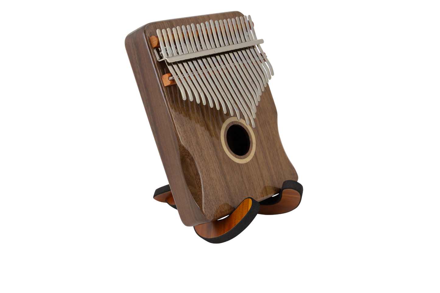 CEGA 21-Key Box Kalimba 21CKW00-XC with Stand and Case - Natural Rosewood Finish
