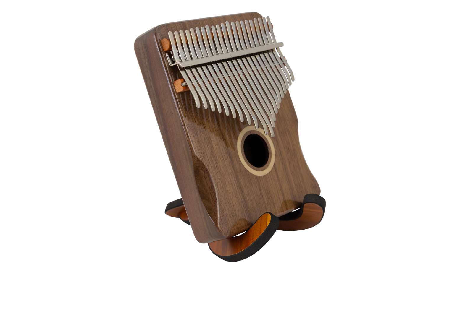 CEGA 21-Key Box Kalimba 21CKW00-XC with Stand and Case - Natural Rosewood Finish