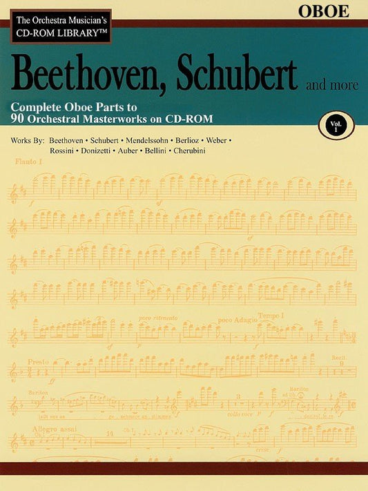 Beethoven & Schubert CD-ROM Library for Oboe, Vol. 1 (Hal Leonard)