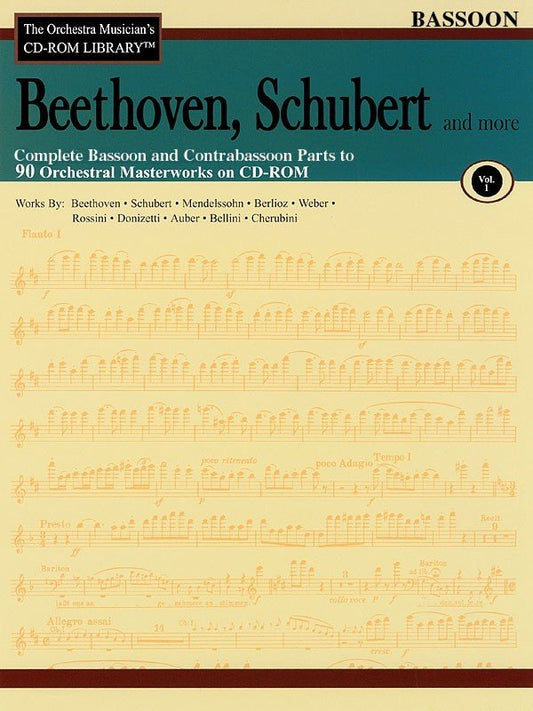 Beethoven & Schubert CD-ROM Library for Bassoon, Vol. 1 (Hal Leonard)