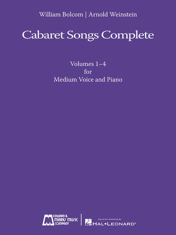 Bolcom - Cabaret Songs Complete Vol 1-4 Medium Voice Softcover Book (Vocal)