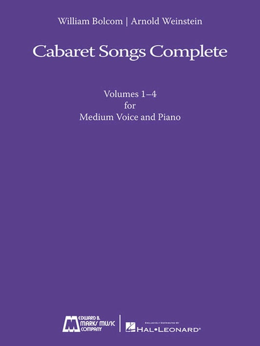 Bolcom - Cabaret Songs Complete Vol 1-4 Medium Voice Softcover Book (Vocal)
