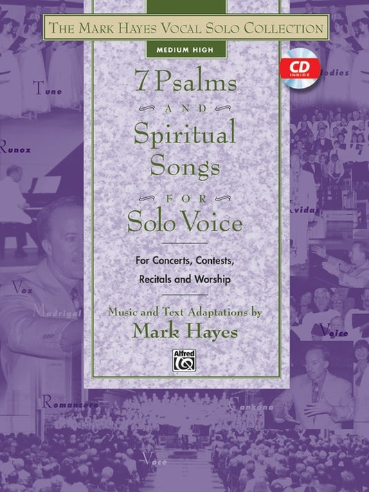 7 Psalms and Spiritual Songs Vocal Sheet Music Med/High Book/CD