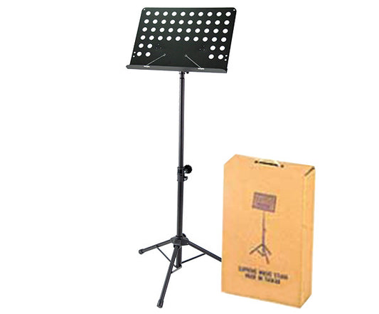 Music Stand-Solid Desk w/Holes & Carry Carton