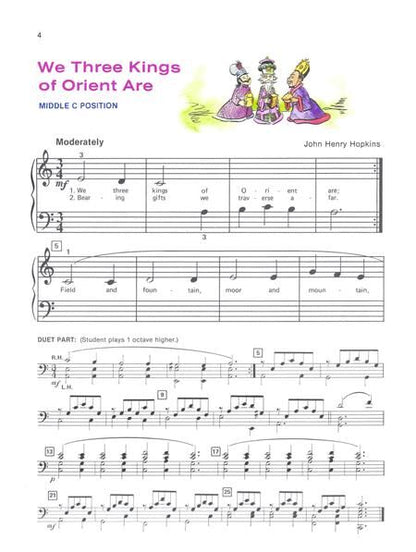 ABPL Merry Christmas! Book 1A - Piano Sheet Music with Graded Carols and Duet Parts — view 3