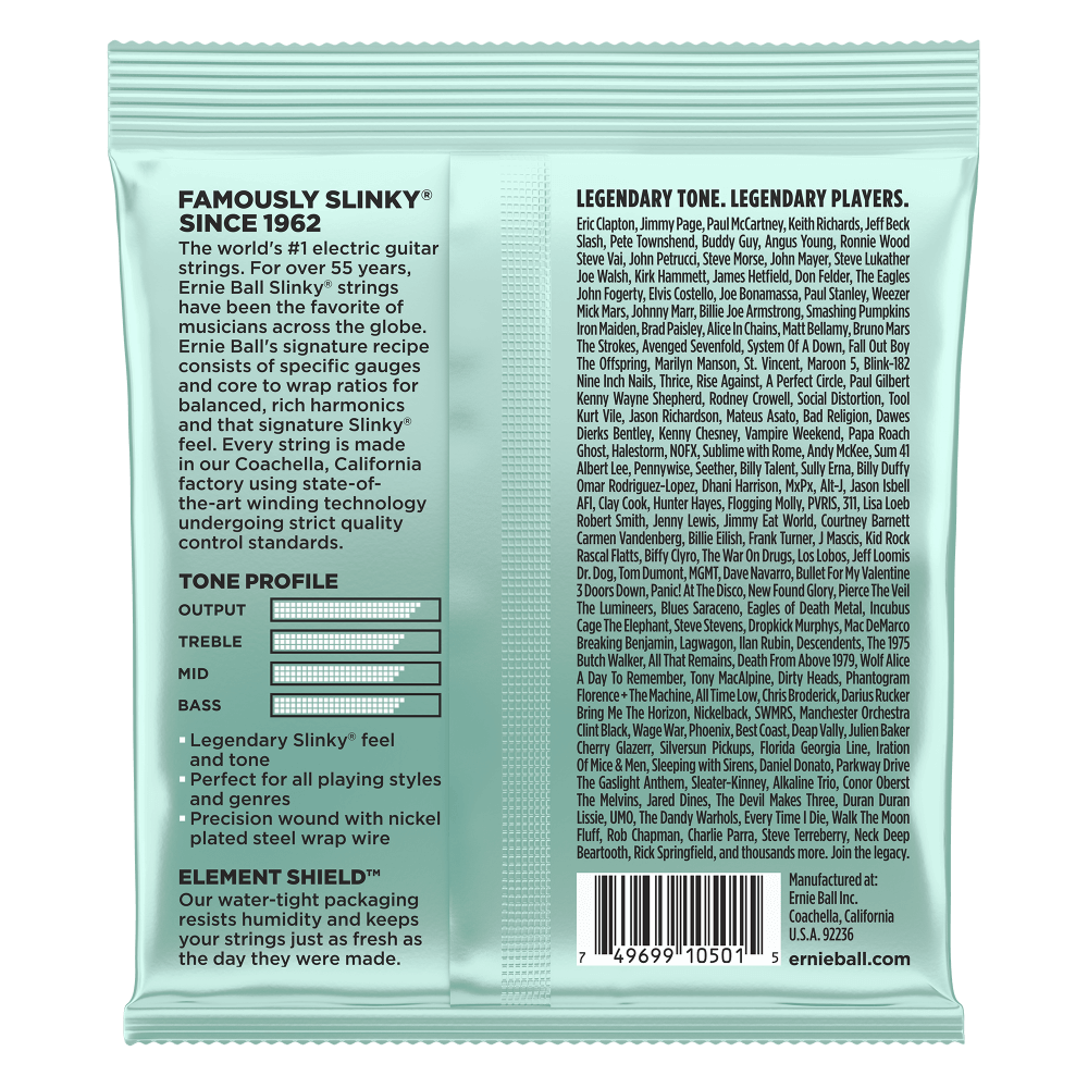 Ernie ball 2211 Mondo Slinky 10.5-52 Electric Guitar Strings — view 2