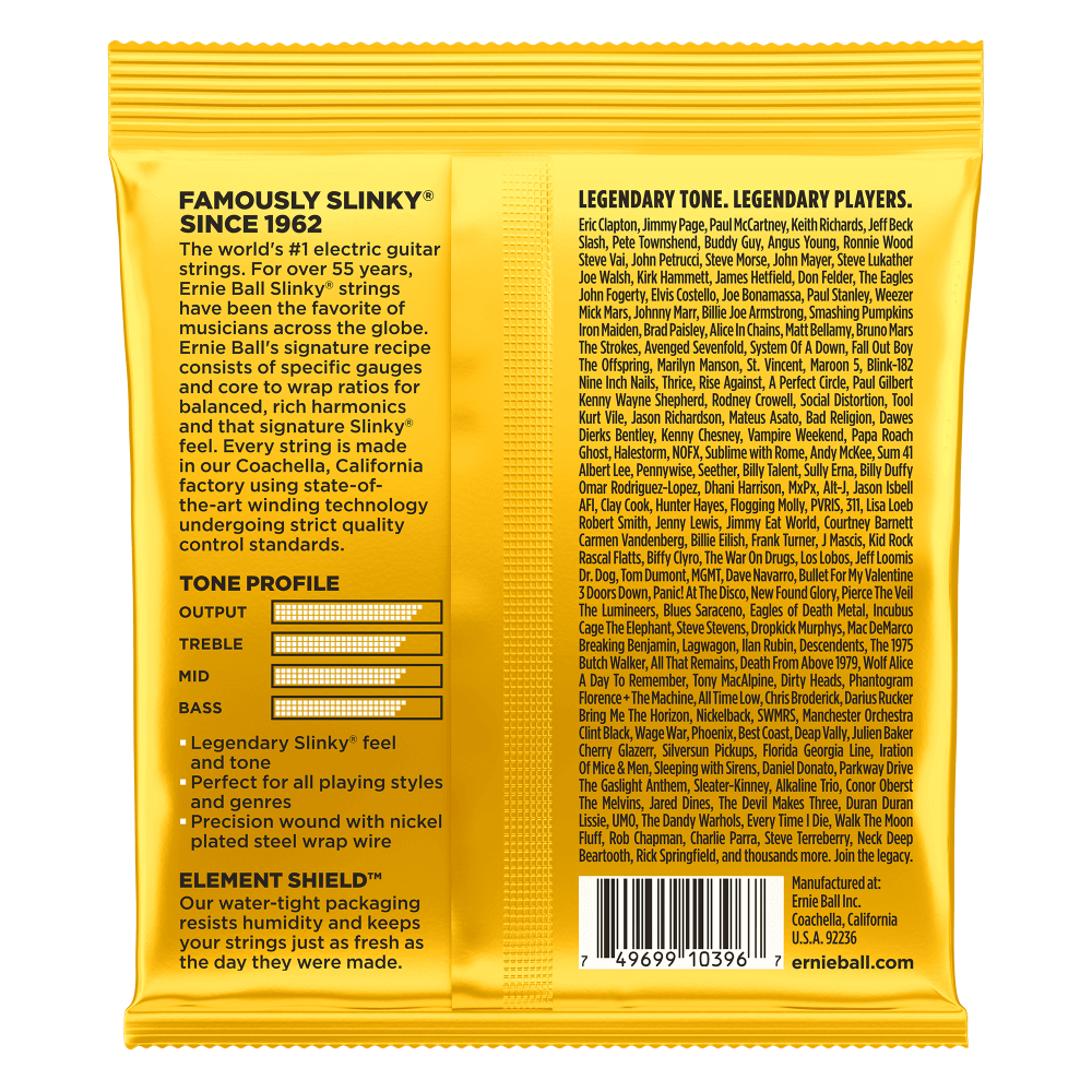 Ernie Ball 2216 Skinny Top Beefy Bottom 10-54 Electric Guitar Strings — view 2