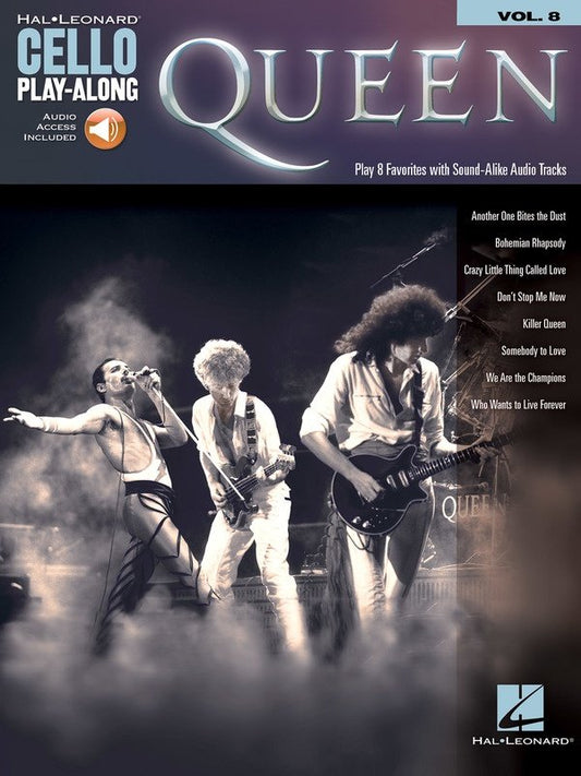 Queen Cello Playalong V8 Bk/Ola (Hal Leonard)