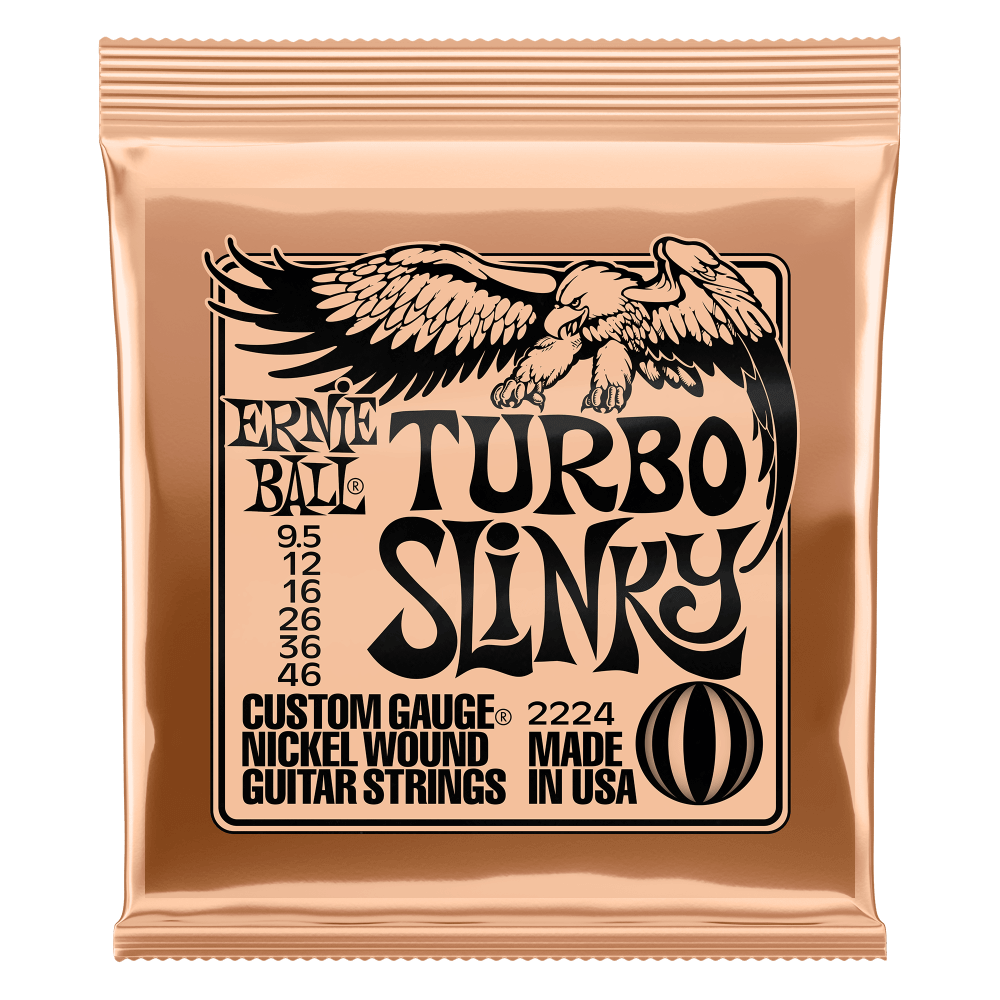 Ernie Ball 2224 Turbo Slinky 9.5-46 Electric Guitar Strings