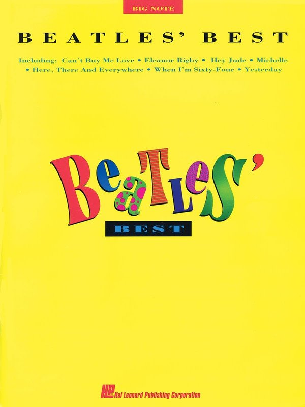 Beatles Best Big Note Piano (Hal Leonard)