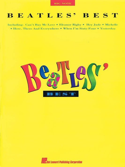 Beatles Best Big Note Piano (Hal Leonard)