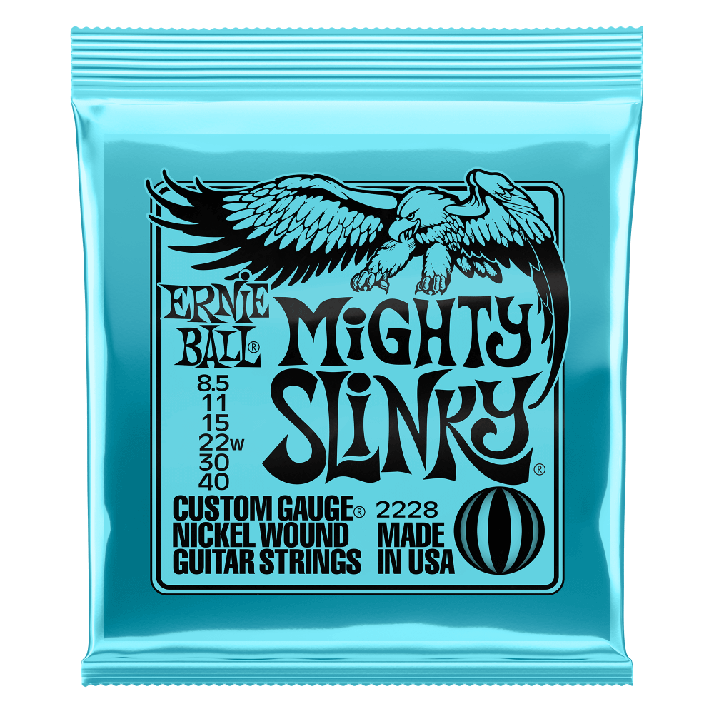 Ernie Ball 2228 Mighty Slinky 8.5-.40 Electric Guitar Strings