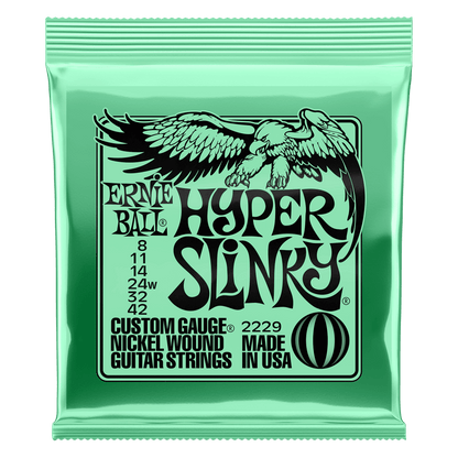 Ernie Ball Hyper Slinky Nickel Wound Electric Guitar Strings 8 - 42 Gauge