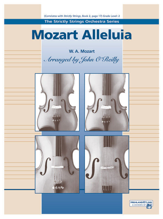 Alleluia String Orchestra Arrangement by Mozart, Strictly Strings Book 2