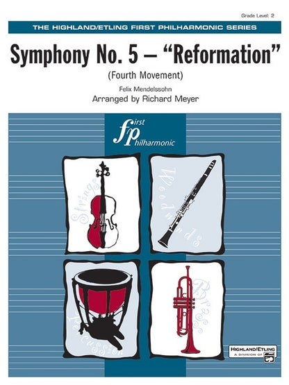 Symphony No 5 Reformation 4th Movement Full Orchestra Sheet Music Grade 2