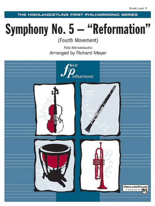 Symphony No 5 Reformation 4th Movement Full Orchestra Sheet Music Grade 2