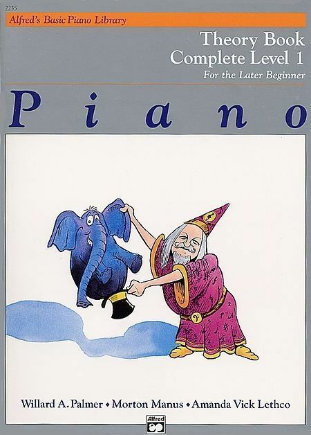 Alfred's Basic Piano Library Course Theory Complete Level 1 Book