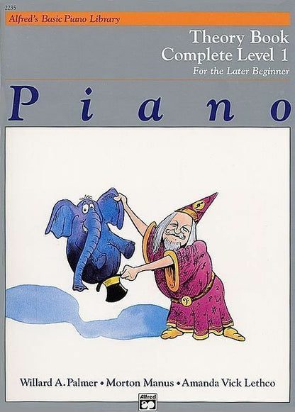 Alfred's Basic Piano Library Course Theory Complete Level 1 Book