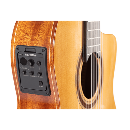 Admira Granada Electric Cutaway Classical Guitar - Solid Cedar Top, Thin Body, Fishman Pickup, Mahogany Neck, Gloss Finish — view 4