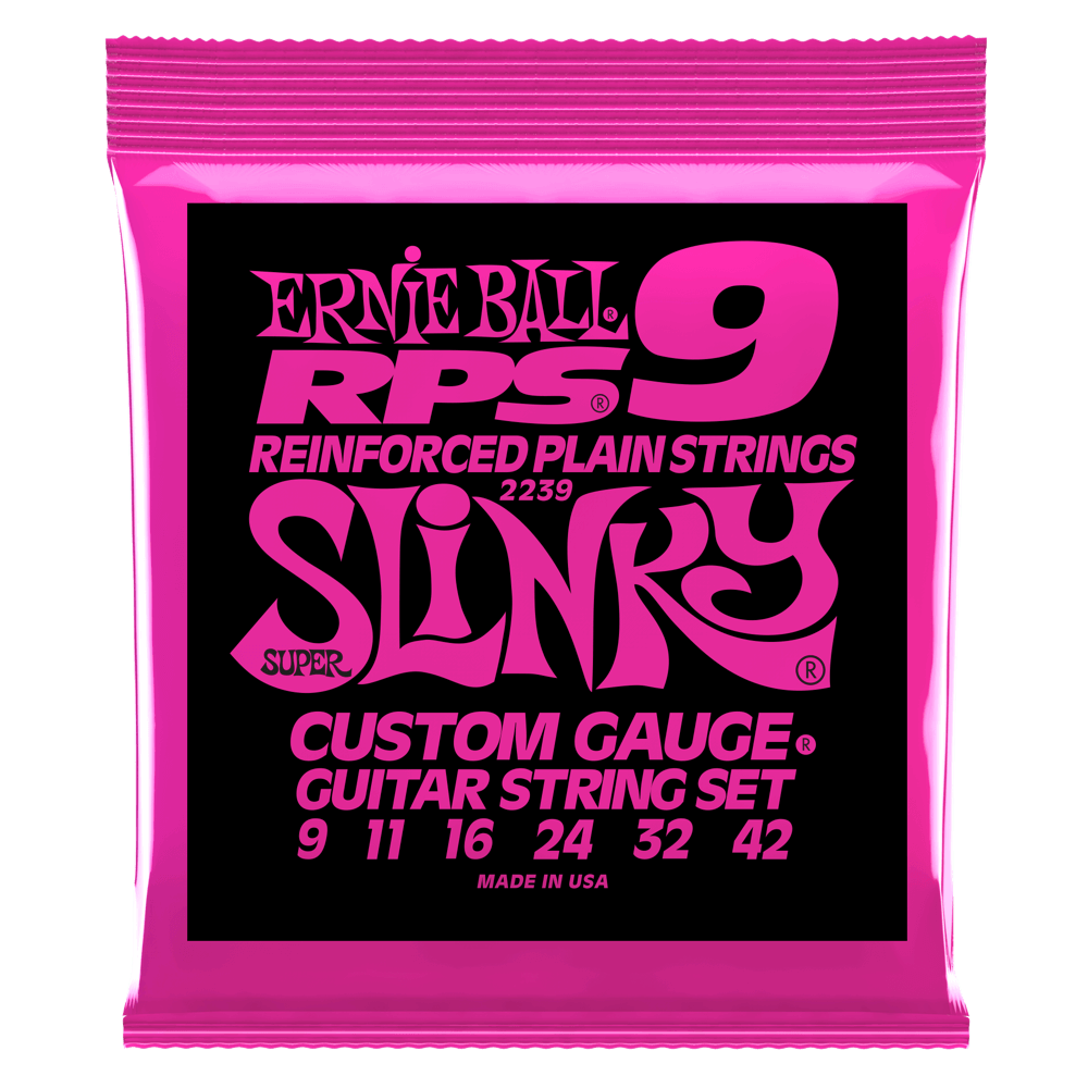 Ernie Ball Super Slinky RPS Nickel Wound Electric Guitar Strings-9-42 Gauge