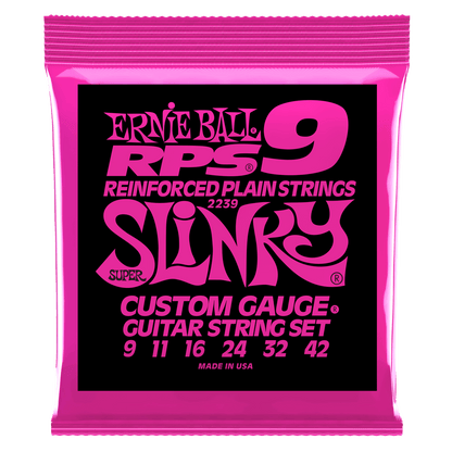 Ernie Ball Super Slinky RPS Nickel Wound Electric Guitar Strings-9-42 Gauge