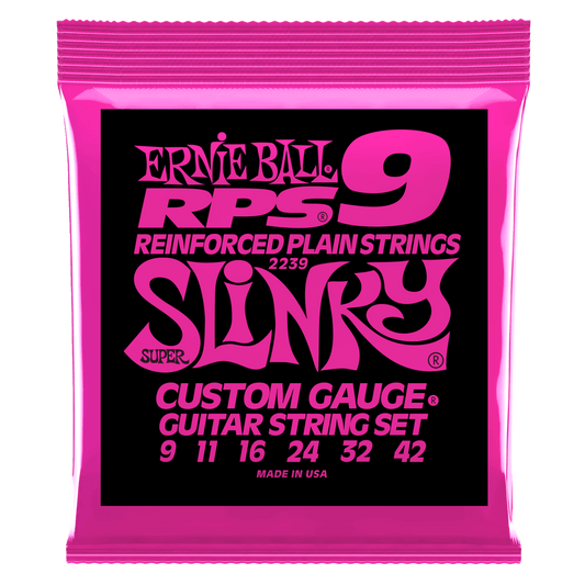 Ernie Ball Super Slinky RPS Nickel Wound Electric Guitar Strings-9-42 Gauge