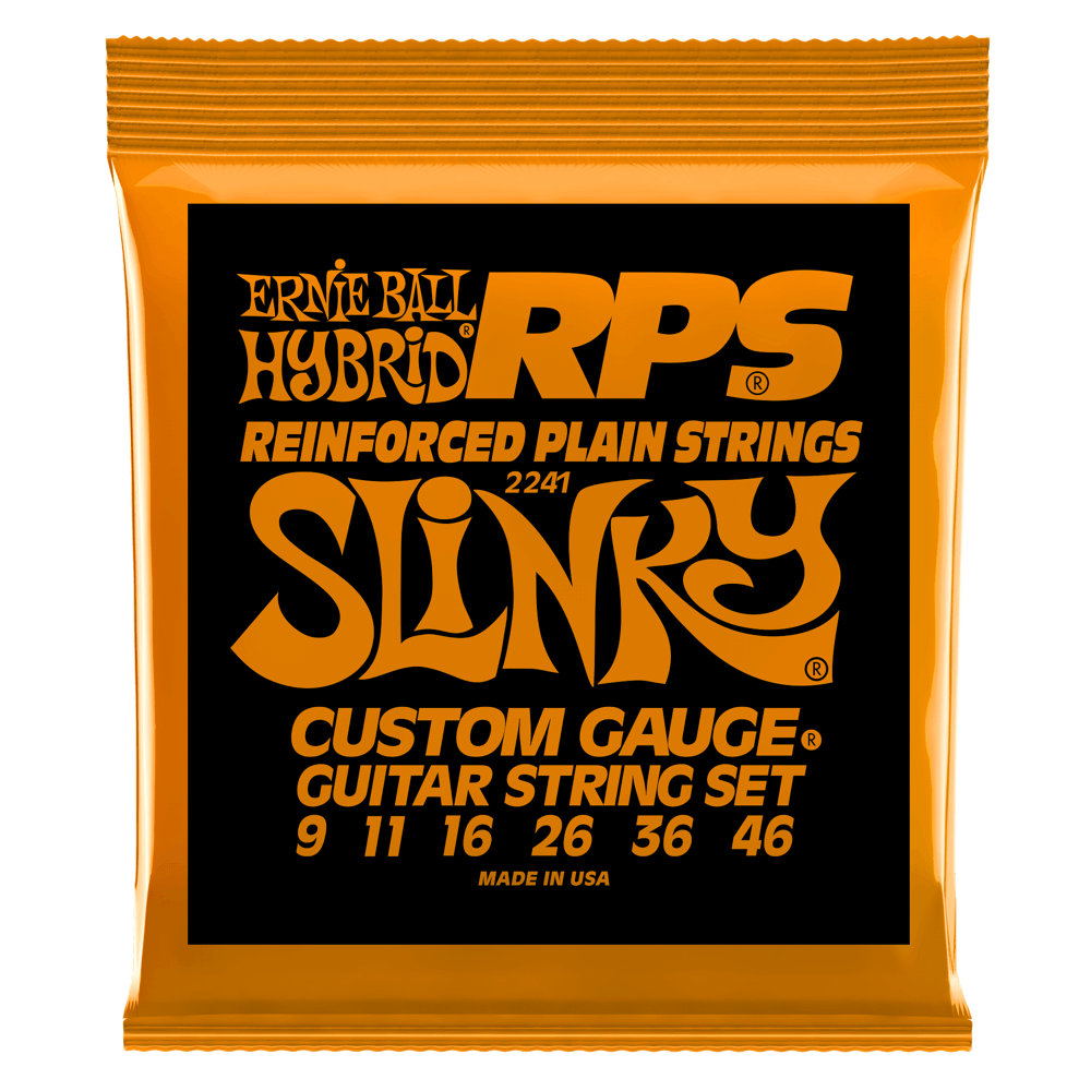 Ernie Ball Hybrid Slinky RPS Nickel Wound Electric Guitar Strings, 9-46 Gauge