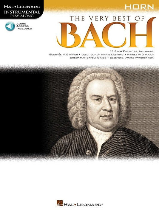 The Very Best of Bach for Horn — Book/Online Audio (Hal Leonard / Instrumental Play-Along)