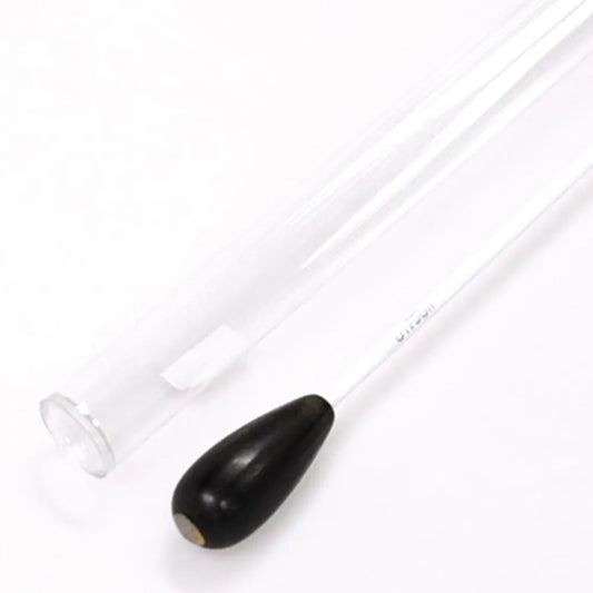 Hogalo Conductor Baton with Ebony Handle, 15in (380mm), Includes Protective Tube, Made in Taiwan