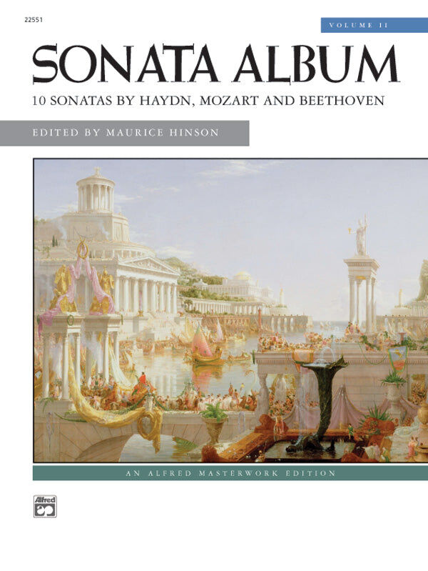 Sonata Album Volume 2 - Piano Sheet Music with 10 Sonatas by Haydn, Mozart, and Beethoven, Performance Notes, and Editorial Markings