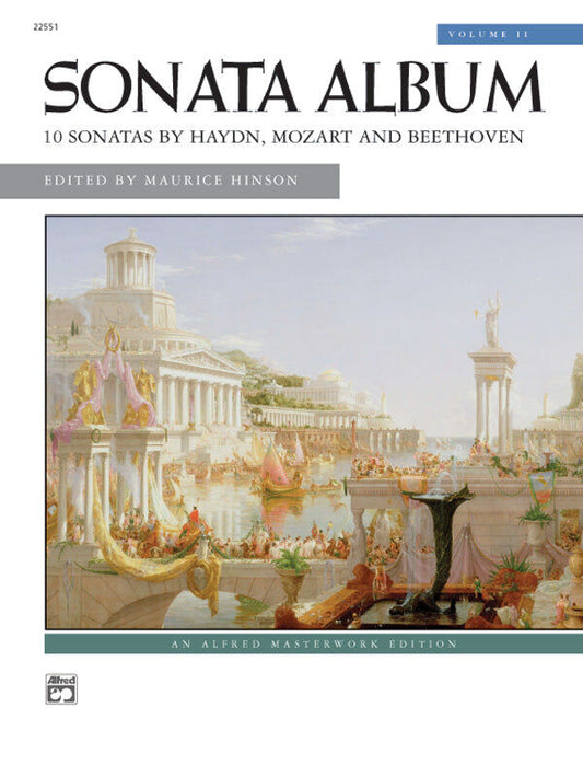 Sonata Album Volume 2 - Piano Sheet Music with 10 Sonatas by Haydn, Mozart, and Beethoven, Performance Notes, and Editorial Markings