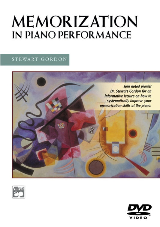 Memorization In Piano Performance DVD