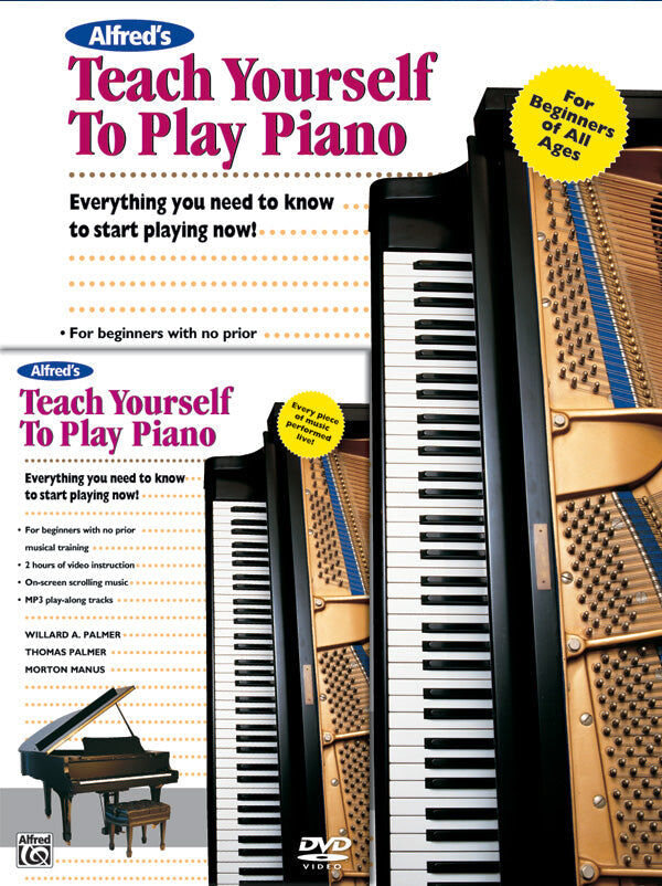 Alfred's Teach Yourself to Play Piano Book and DVD