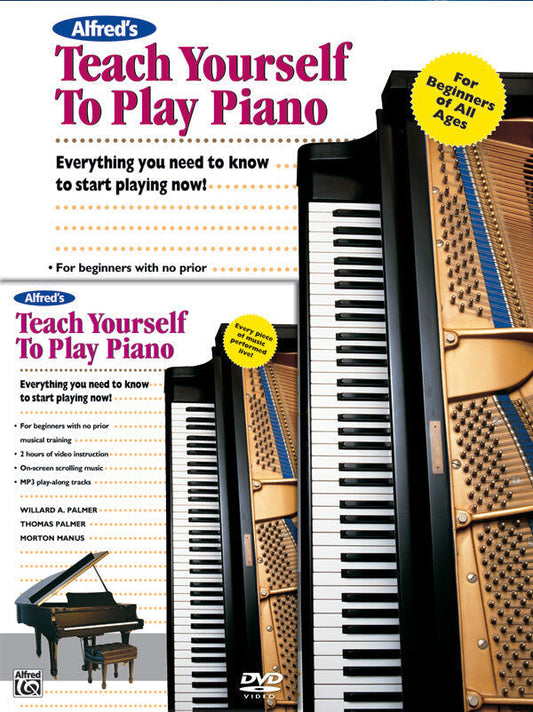 Alfred's Teach Yourself to Play Piano Book and DVD