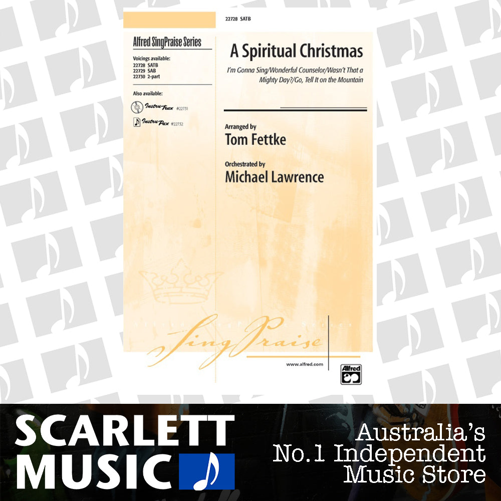 Spiritual Christmas SATB Level 4 Arrangement by Fettke — view 2
