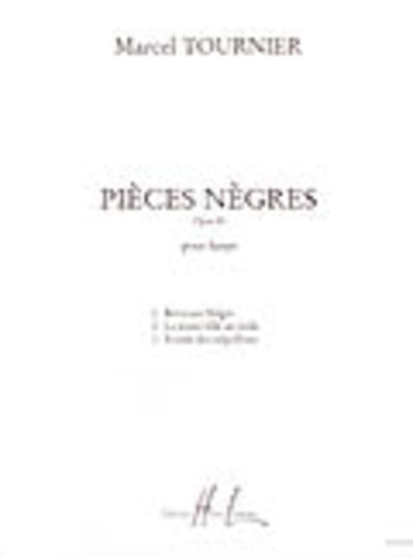 Tournier - 3 Pieces Negres Op 41 Harp (Softcover Book)