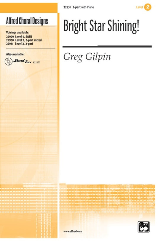 Bright Star Shining 2 Pt/Pno Level 3 Choral Sheet Music