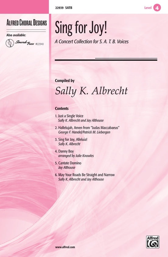 Sing for Joy Concert Collection for SATB Voices Choral Sheet Music