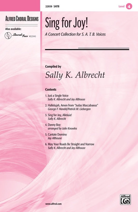 Sing for Joy Concert Collection for SATB Voices Choral Sheet Music