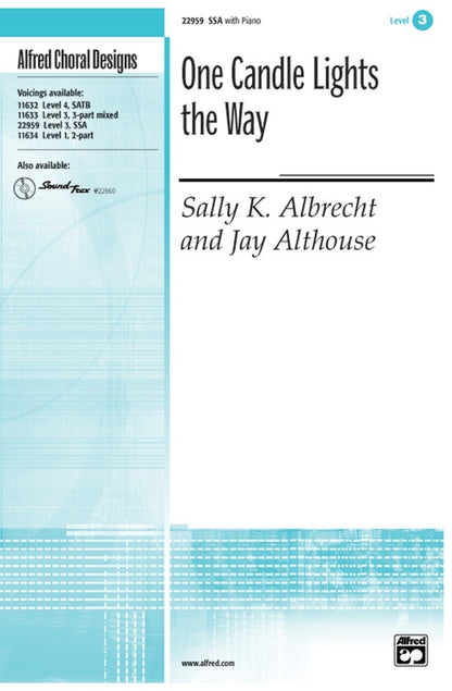 One Candle Lights The Way SSA/Piano Level 3