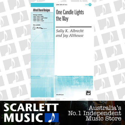 One Candle Lights The Way SSA/Piano Level 3 — view 2