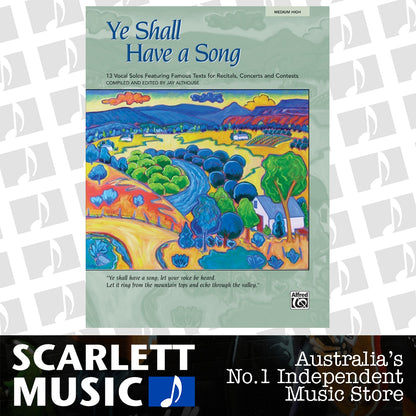 Ye Shall Have a Song Medium-High Voice Vocal Sheet Music — view 2