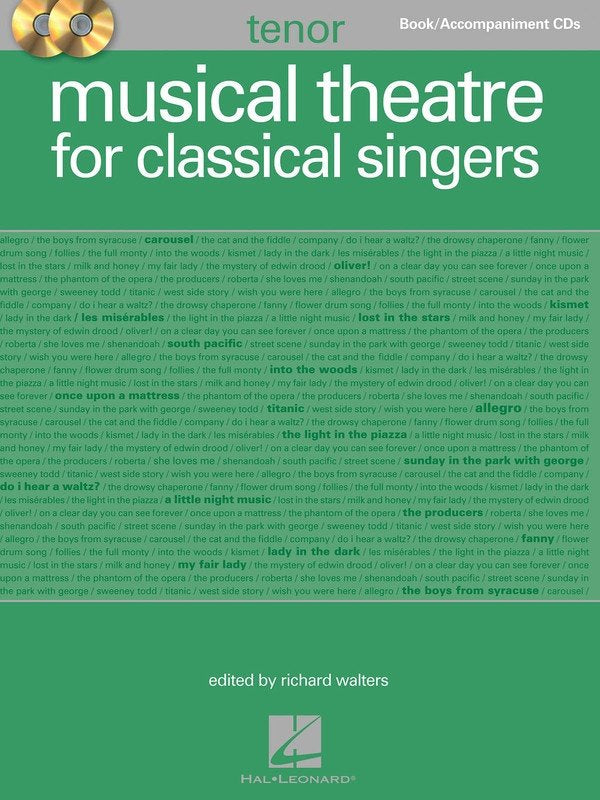 Musical Theatre for Classical Singers — Tenor, Book/2CDs (Hal Leonard)